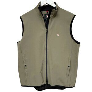 VICTORINOX Swiss Army Vest Olive Green Performance Mens Size Small Jacket